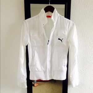 White Puma windbreaker